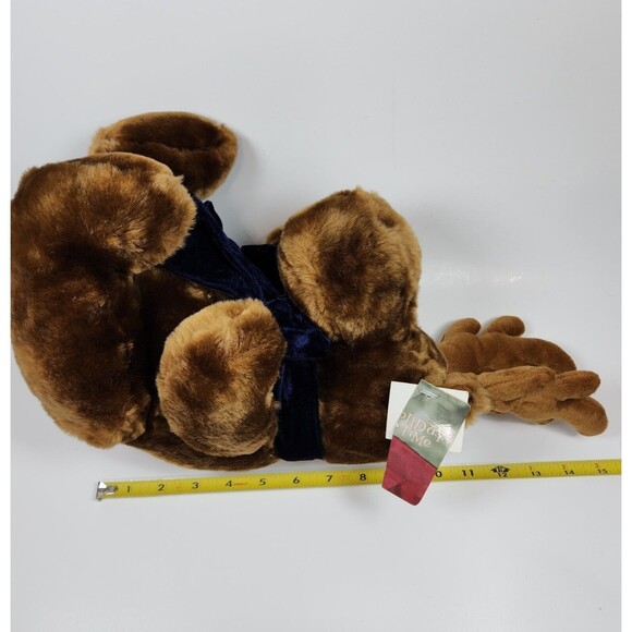 Vintage Dan Dee Christmas Reindeer Moose Plush Toy 15 in. with Tags Scarf - Picture 9 of 9